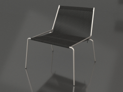 Lounge chair Noel (Steel base, Black Flag Halyard)