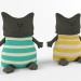 Modelo 3d Gato de pelucia - preview