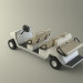 3d Motorized Golf buggy model buy - render