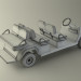 3d Motorized Golf buggy model buy - render