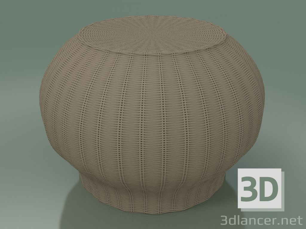 Modelo 3d Mesa de apoio, otomano (Bolla 10, Natural) - preview