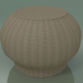 modello 3D Tavolino, pouf (Bolla 10, naturale) - anteprima