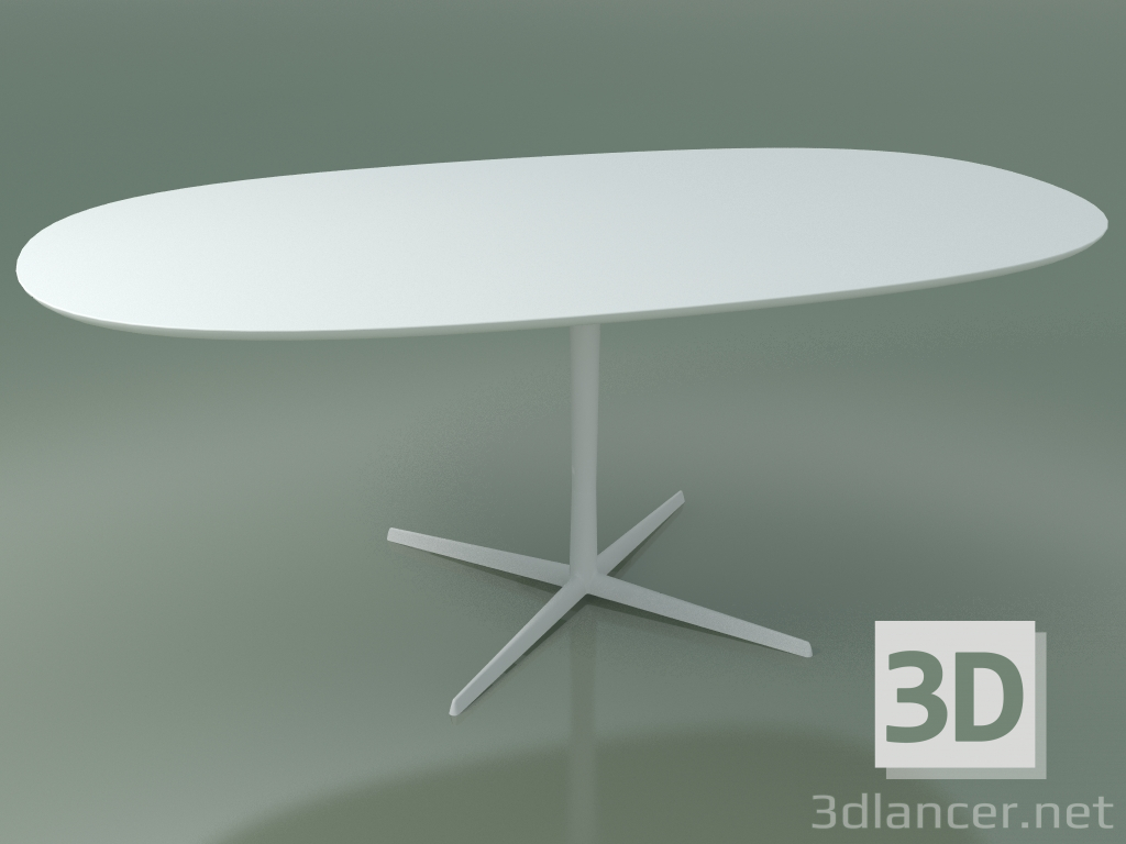 3D modeli Oval masa 0781 (H 74 - 100x182 cm, M02, V12) - önizleme