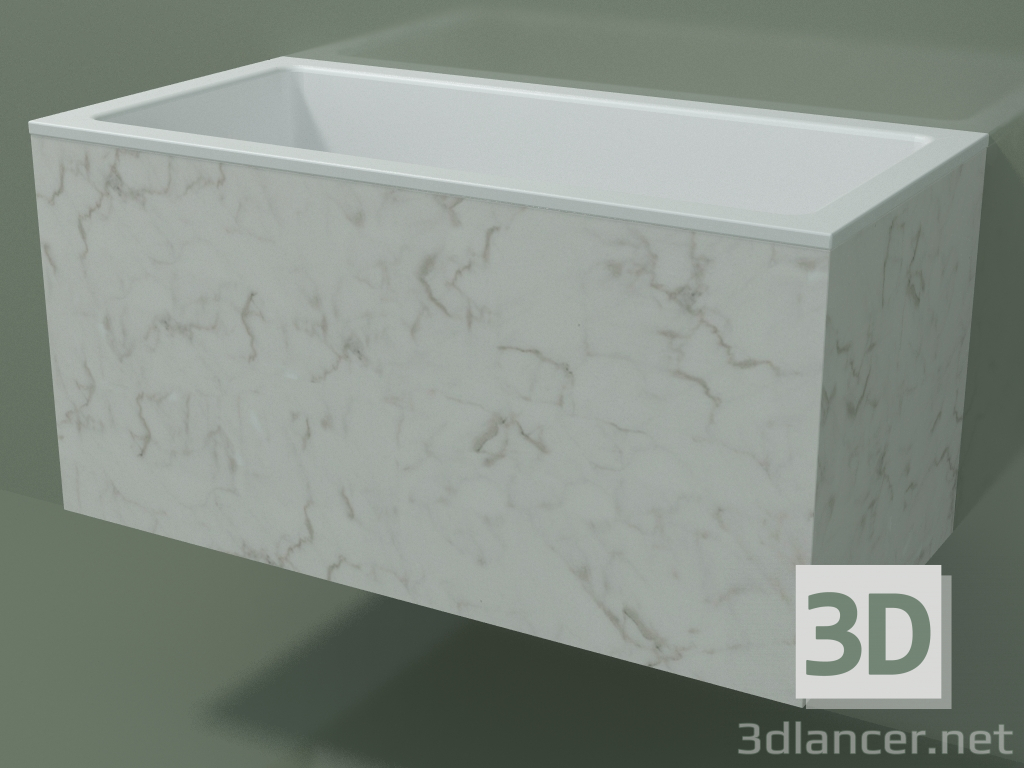 3d model Lavabo de pared (02R142101, Carrara M01, L 72, P 36, H 36 cm) - vista previa