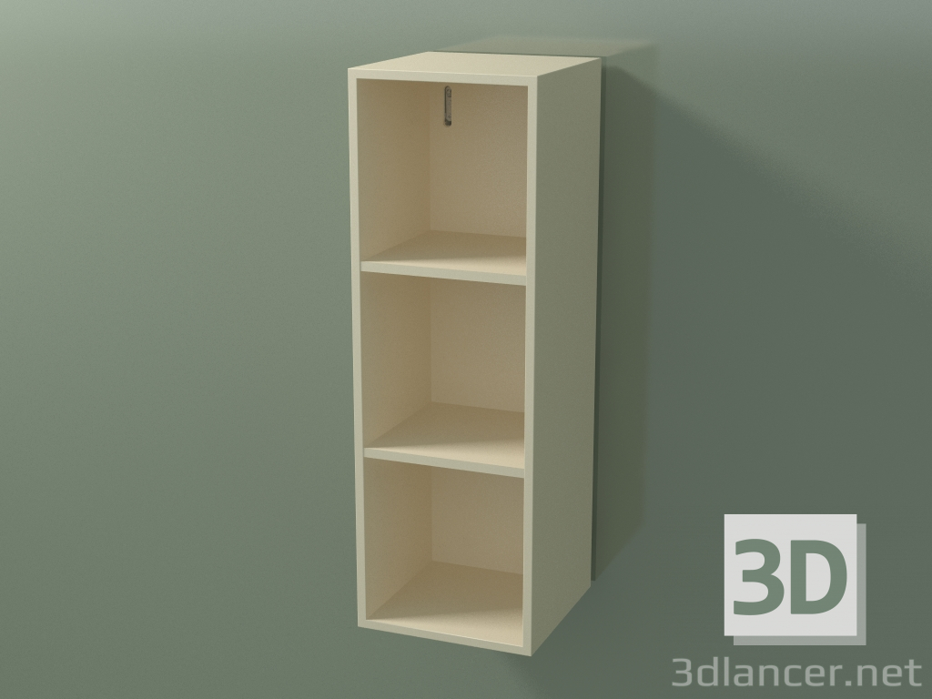 modello 3D Mobile alto Wall (8DUABC01, Bone C39, L 24, P 24, H 72 cm) - anteprima