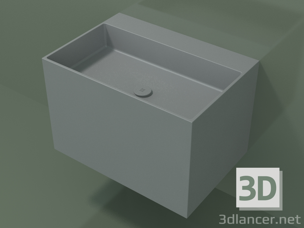 3d model Lavabo de pared (02UN43302, Silver Grey C35, L 72, P 50, H 48 cm) - vista previa