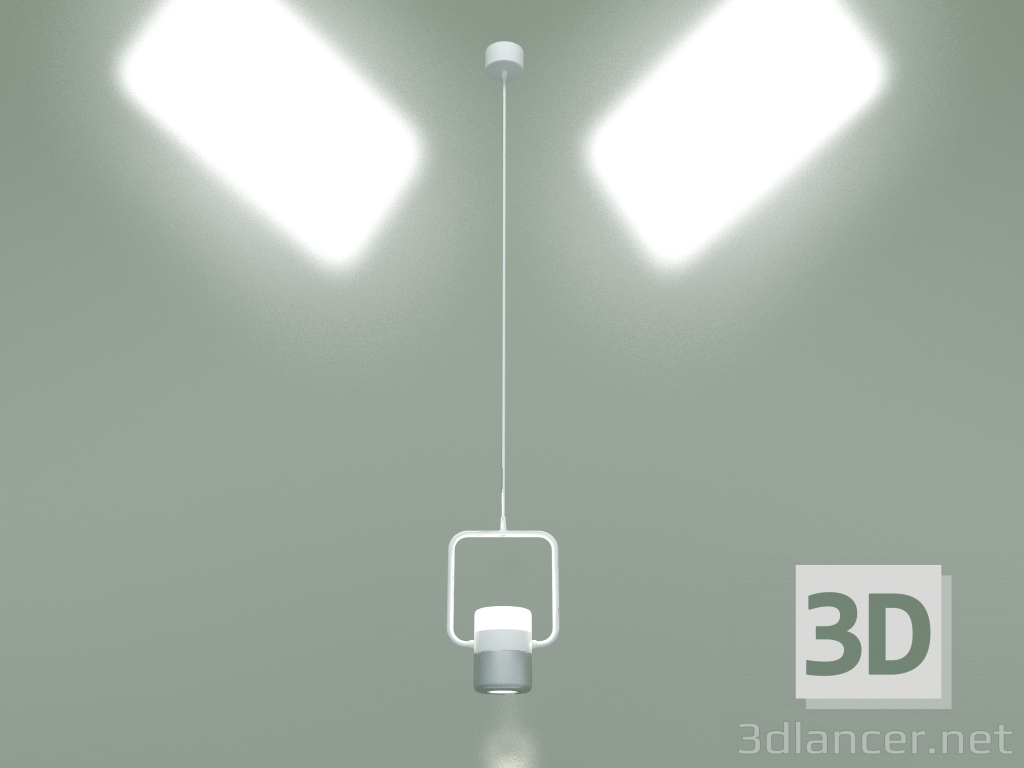 modèle 3D Lampe à suspension LED Oskar 50165-1 LED (blanc-argent) - preview