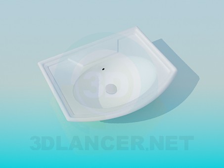 3d model wash basin - preview