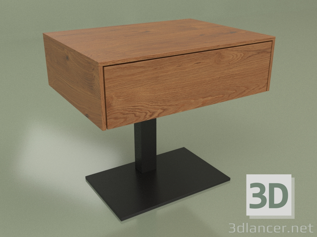 modello 3D Comodino CN 250 (Noce) - anteprima