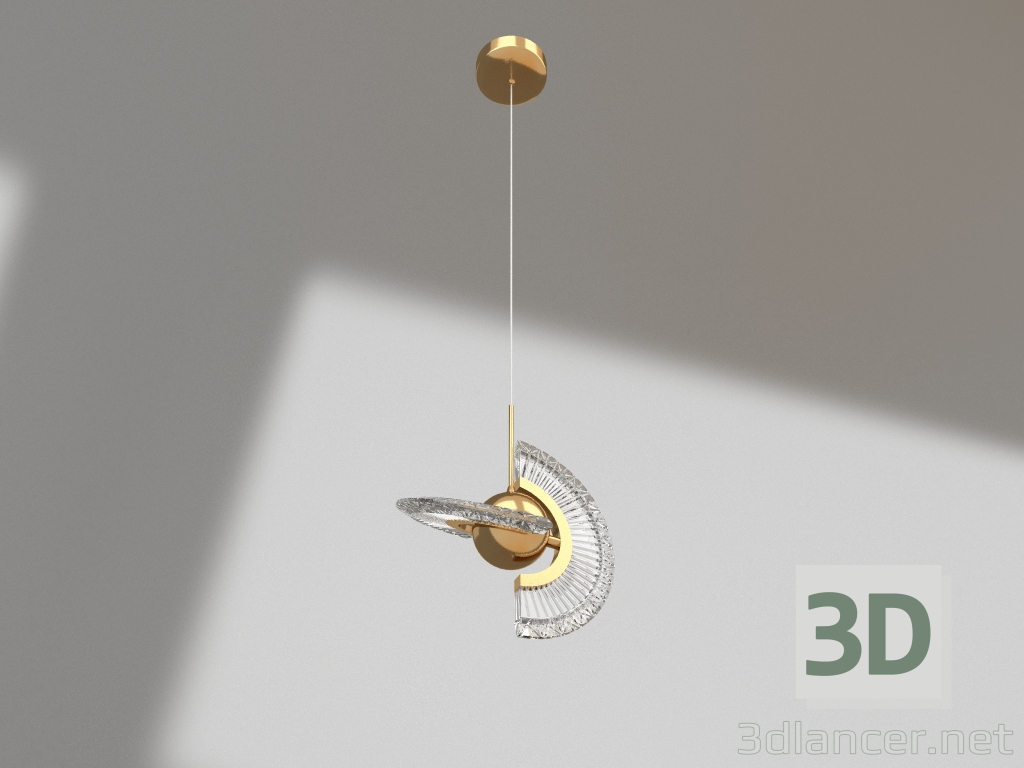 3d model Colgante Planeta oro (08449-1A,33) - vista previa