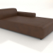 3d model Chaise longue 207 con reposabrazos bajo a la izquierda - vista previa