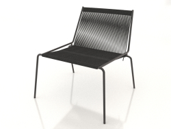 Lounge chair Noel (Black base, Black Flag Halyard)