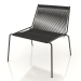 modello 3D Poltrona lounge Noel (base nera, Black Flag Halyard) - anteprima