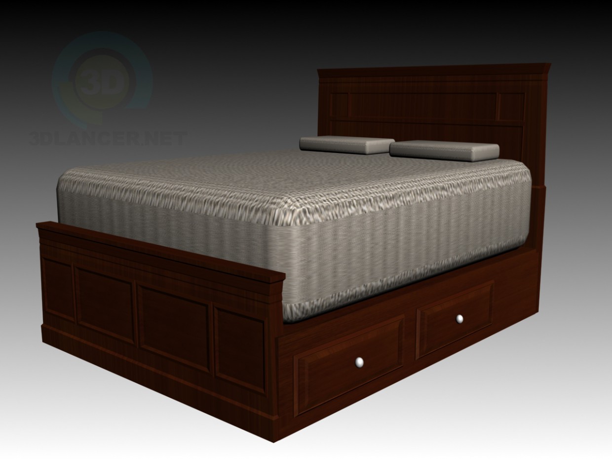 3d model Cama - vista previa