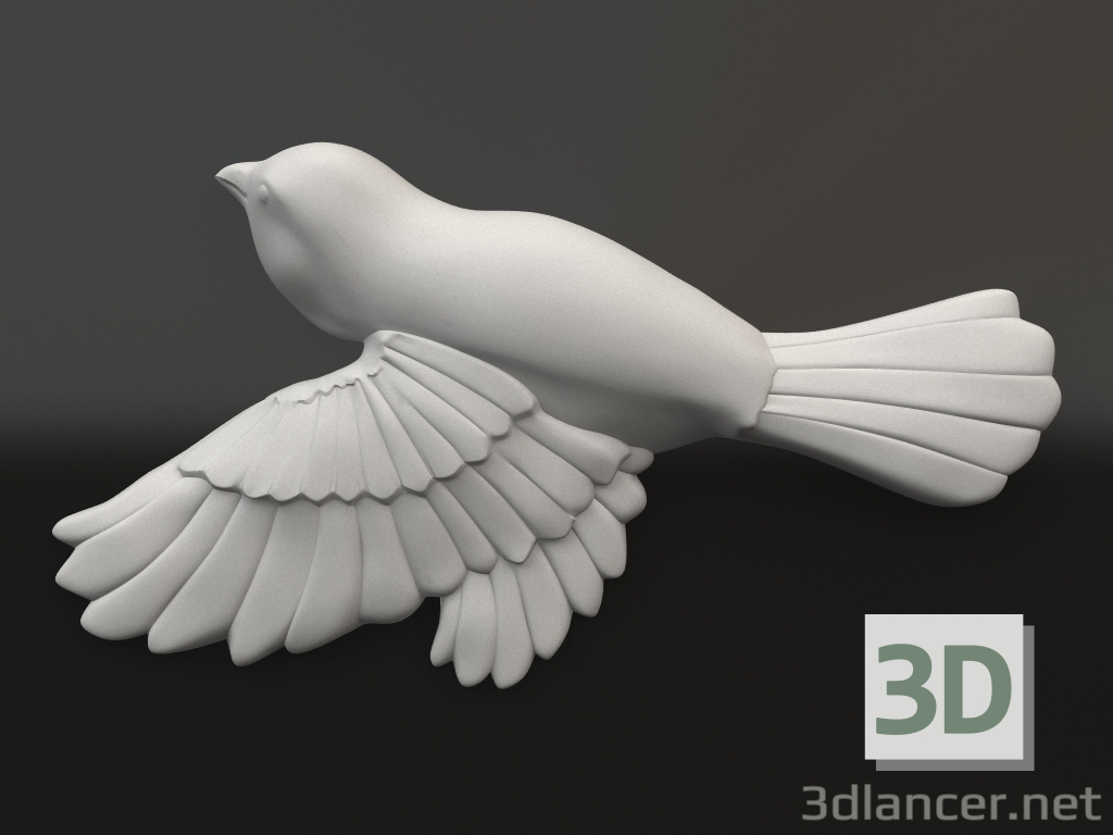 Modelo 3d Elemento decorativo de gesso DE 061 13 (179x96x20) - preview