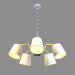 modello 3D Lampadario A5700LM-5WH - anteprima