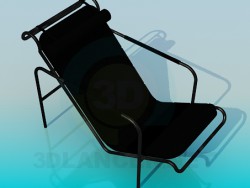 Chaise metálico preto