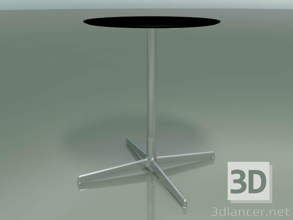 3d model Mesa redonda 5552 (H 72.5 - Ø 59 cm, negro, LU1) - vista previa