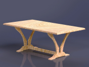 Solid wood table