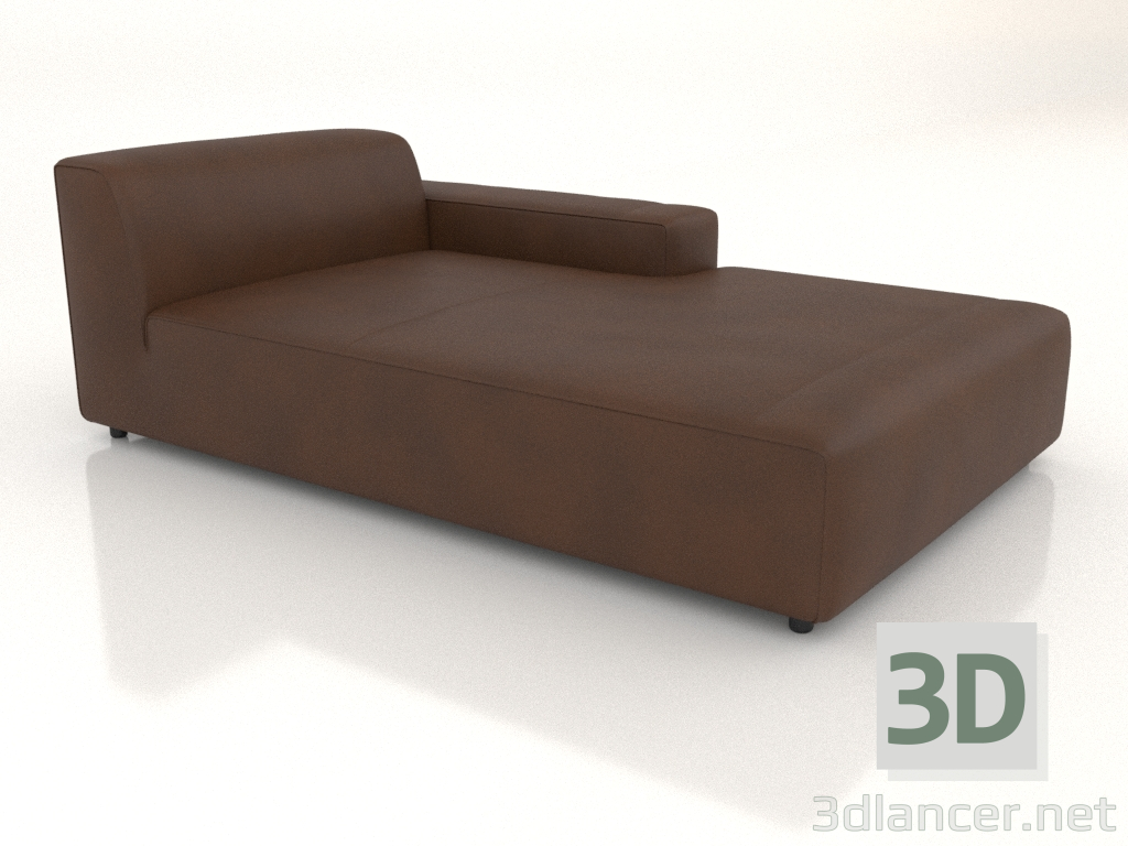 Modelo 3d Chaise longue 207 SOLO com apoio de braço baixo à esquerda - preview