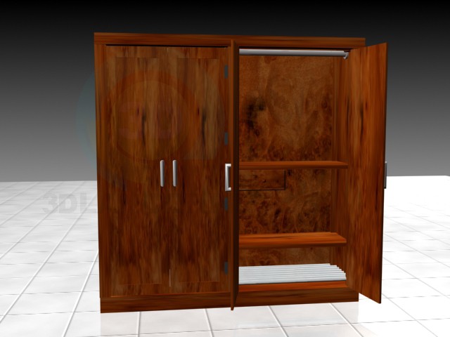 3d model Bed Room Cupboard - preview