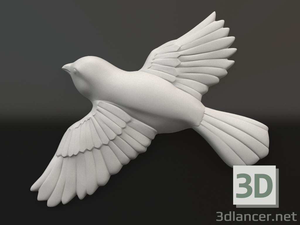 Modelo 3d Elemento decorativo de gesso DE 061 14 (168x138x20) - preview