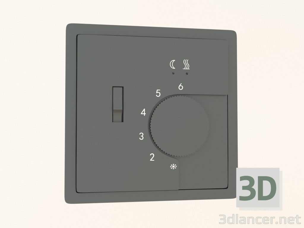 Modelo 3d Termostato para piso radiante (aço, DA14937) R98 - preview