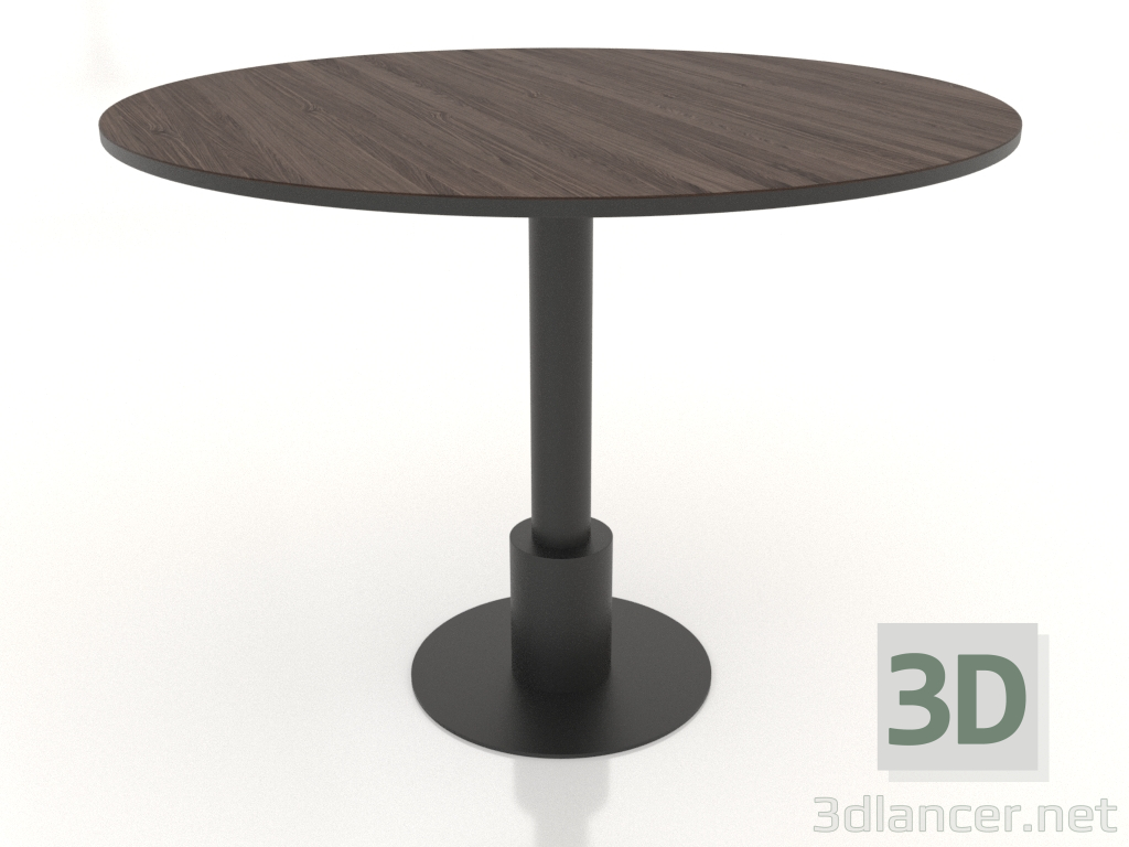 Modelo 3d Mesa de jantar Ø 1000 mm (nogueira escura) - preview