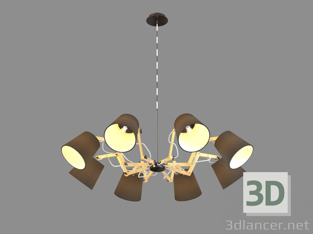 3d model Chandelier A5700LM-8BK - preview