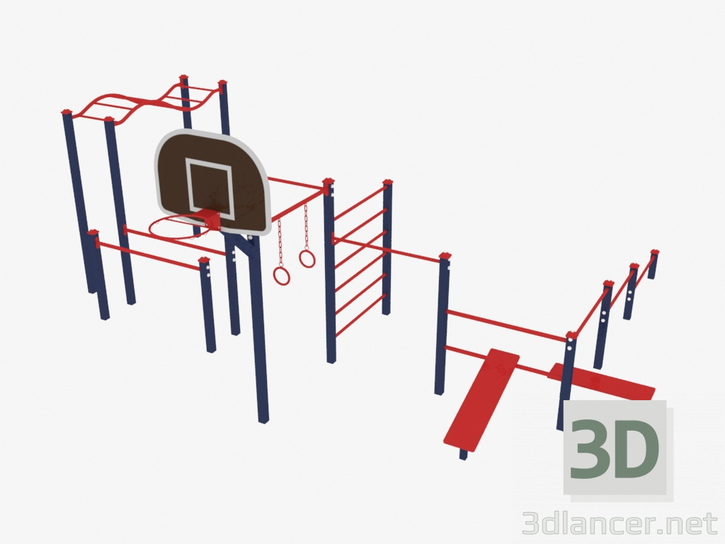 3D Modell Sportzentrum (7901) - Vorschau