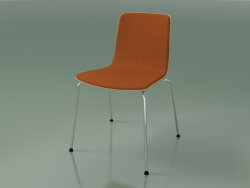 Silla 3934 (4 patas de metal, moldura frontal, abedul natural)