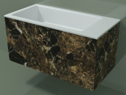 Lavabo sospeso (02R142102, Emperador M06, L 72, P 36, H 36 cm)