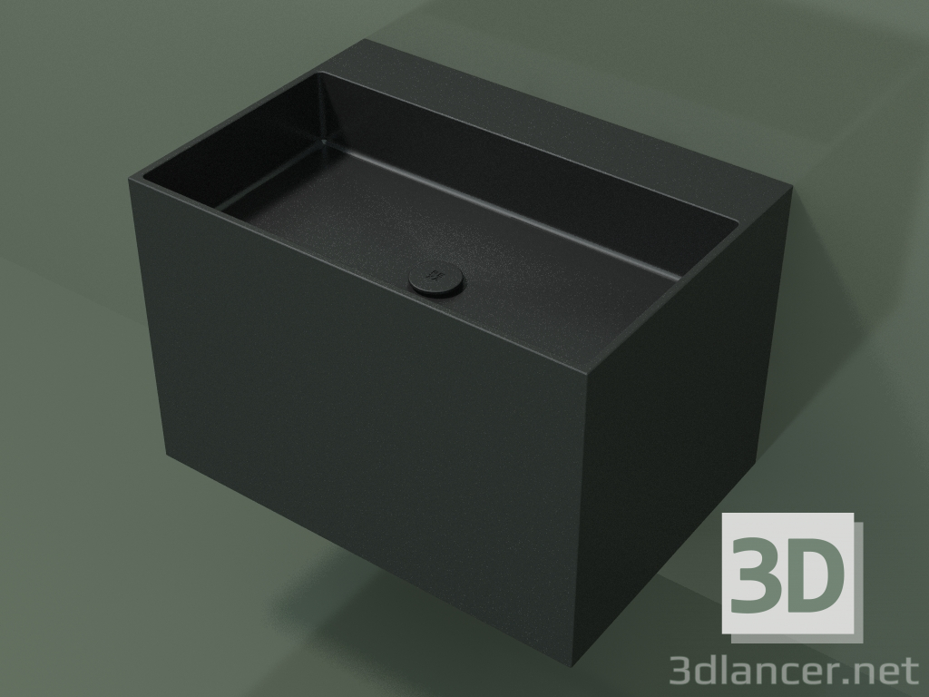 3d model Lavabo de pared (02UN43302, Deep Nocturne C38, L 72, P 50, H 48 cm) - vista previa