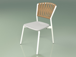 Silla 120 (Metal Leche, Resina de Poliuretano Gris)