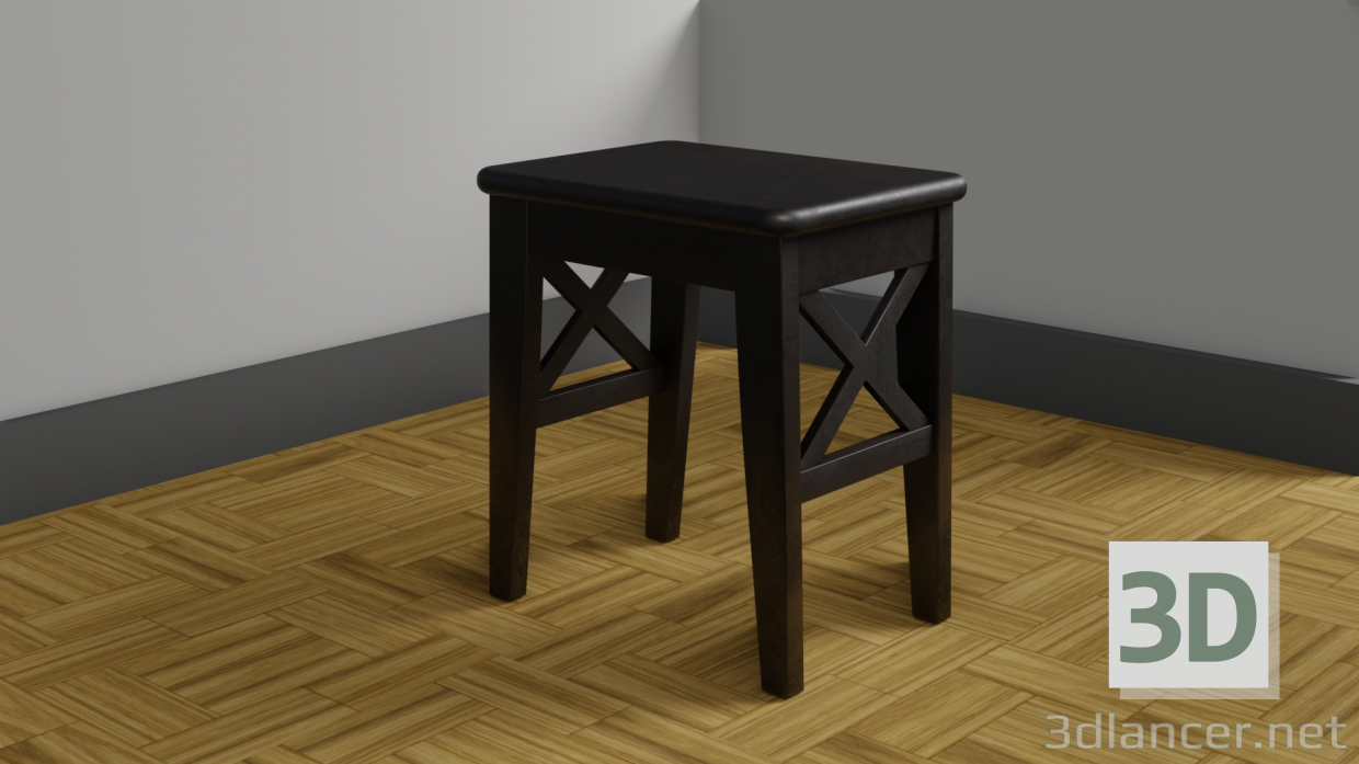 modèle 3D Tabouret - preview