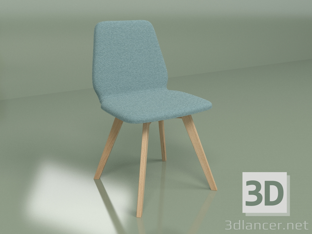 modello 3D Sedia Vince (turchese) - anteprima