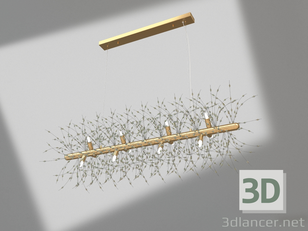 3d модель Люстра Дали золото (08455-12,33) – превью