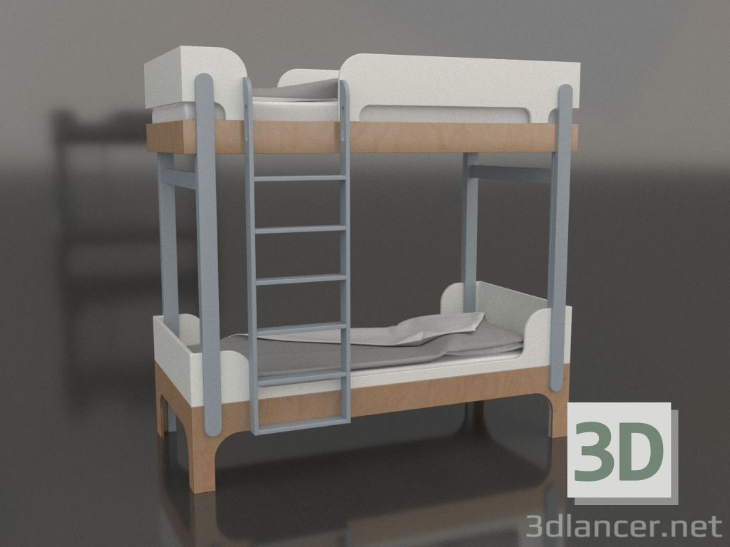 modello 3D Letto a castello TUNE Q (UQTQA1) - anteprima