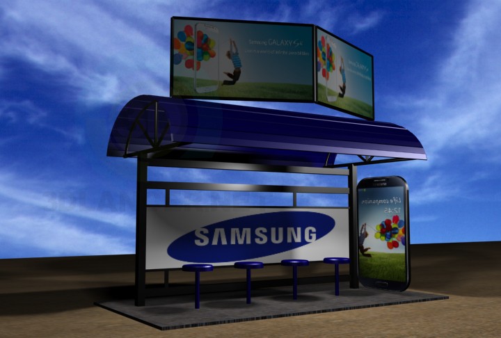 3d model Bus Shelter - preview