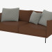 3D Modell Ledersofa Doppel - Vorschau