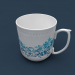 3D Modell Kleine Tasse (Keramik, gewellte Lünette) - Vorschau