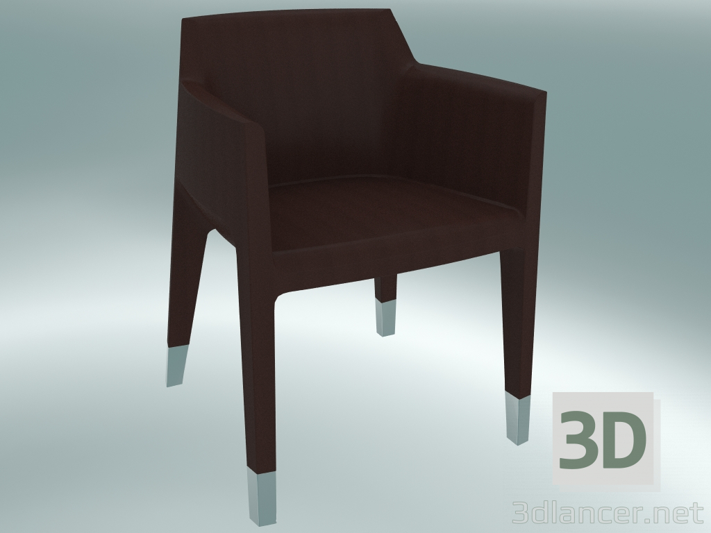 3d model Armchair MON AMI armchair (1900-12, leather Florida 2062 brown) - preview