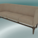 3D Modell Sofa Mayor Mayor (AJ5, H 82 cm, 62 x 200 cm, geräucherte geölte Eiche, Leder - Seidenanilin) - Vorschau