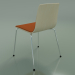 3d model Chair 3934 (4 metal legs, front trim, white birch) - preview