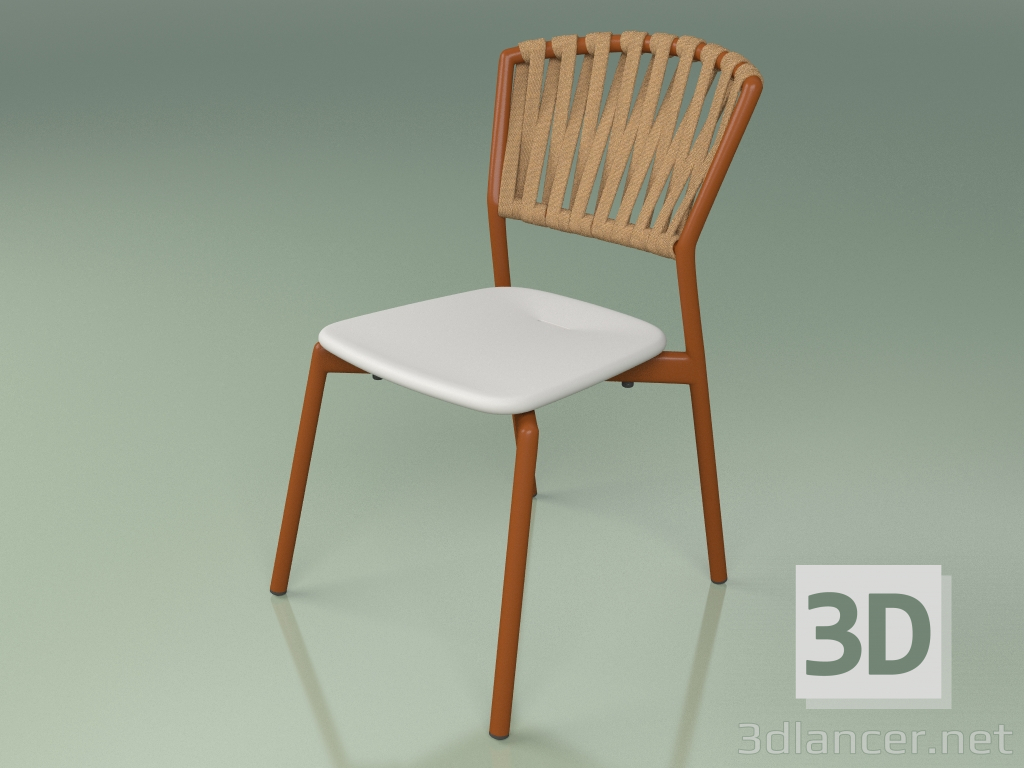 3d model Chair 120 (Metal Rust, Polyurethane Resin Gray) - preview