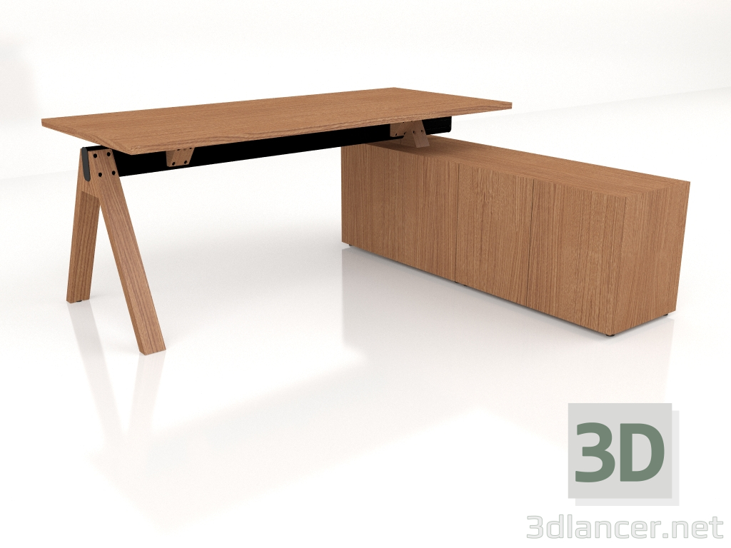 3D Modell Arbeitstisch Viga V184P (1800x1700) - Vorschau