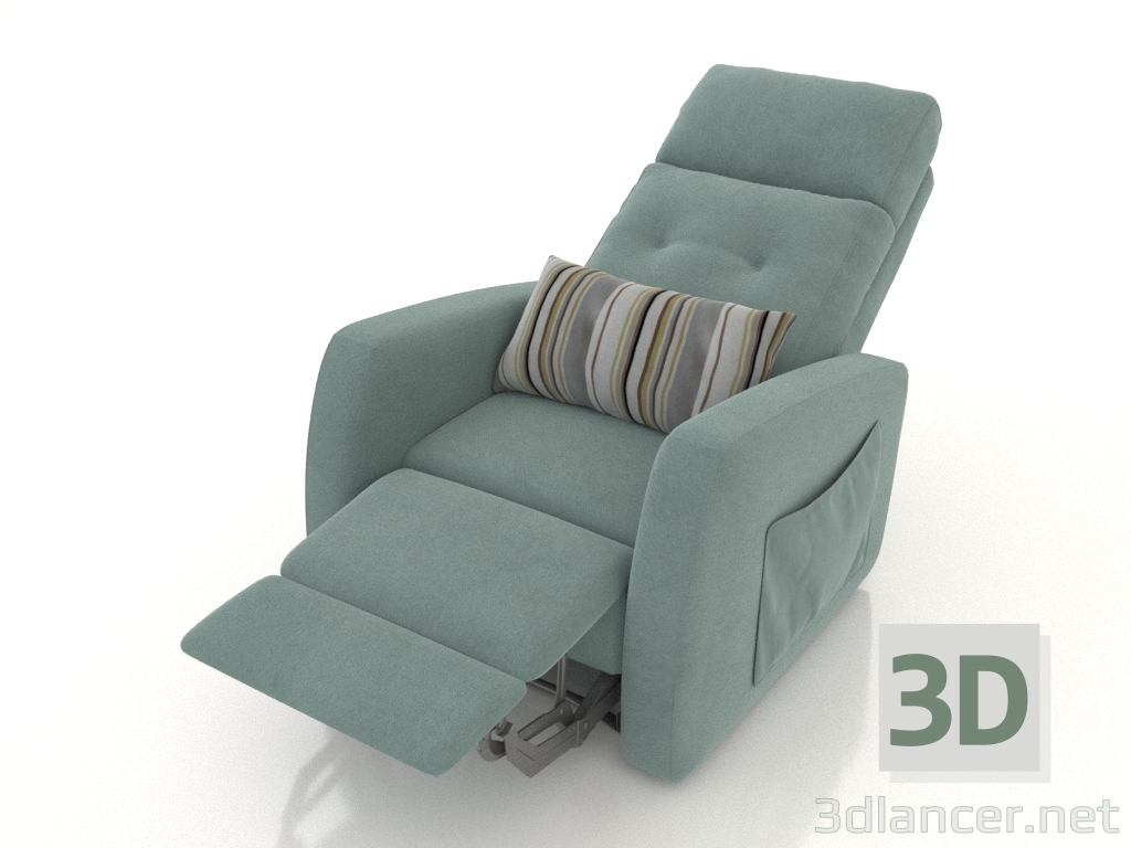 modèle 3D Fauteuil inclinable Vegas (menthe des neiges) - preview