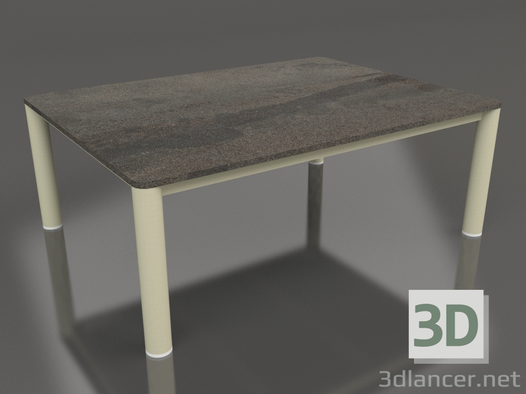 3d модель Стол журнальный 70×94 (Gold, DEKTON Radium) – превью