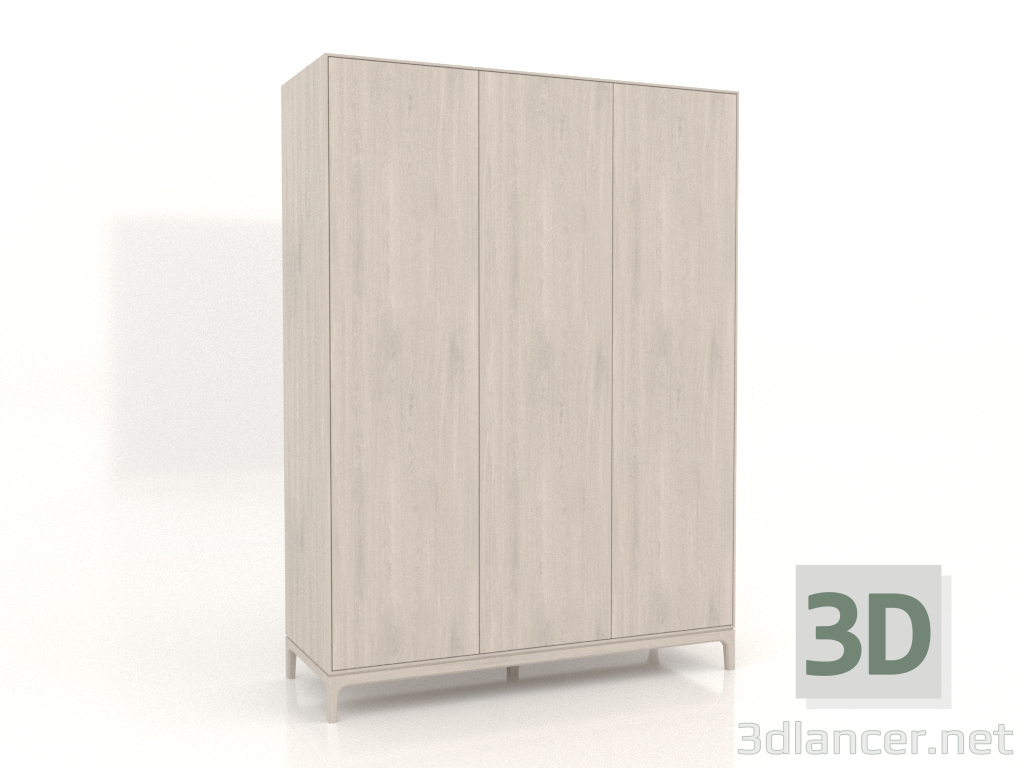 modèle 3D Armoire FARGO 1600x600x2200 mm (chêne blanchi) - preview