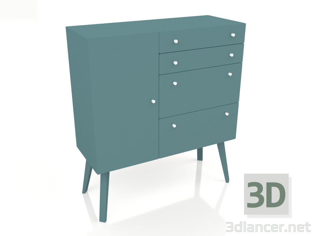 modello 3D Cassettiera grande Lutreola (opzione 1) - anteprima